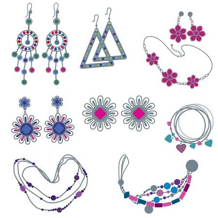 Artificial jewellery can be very pretty, even if it is not made of precious gems