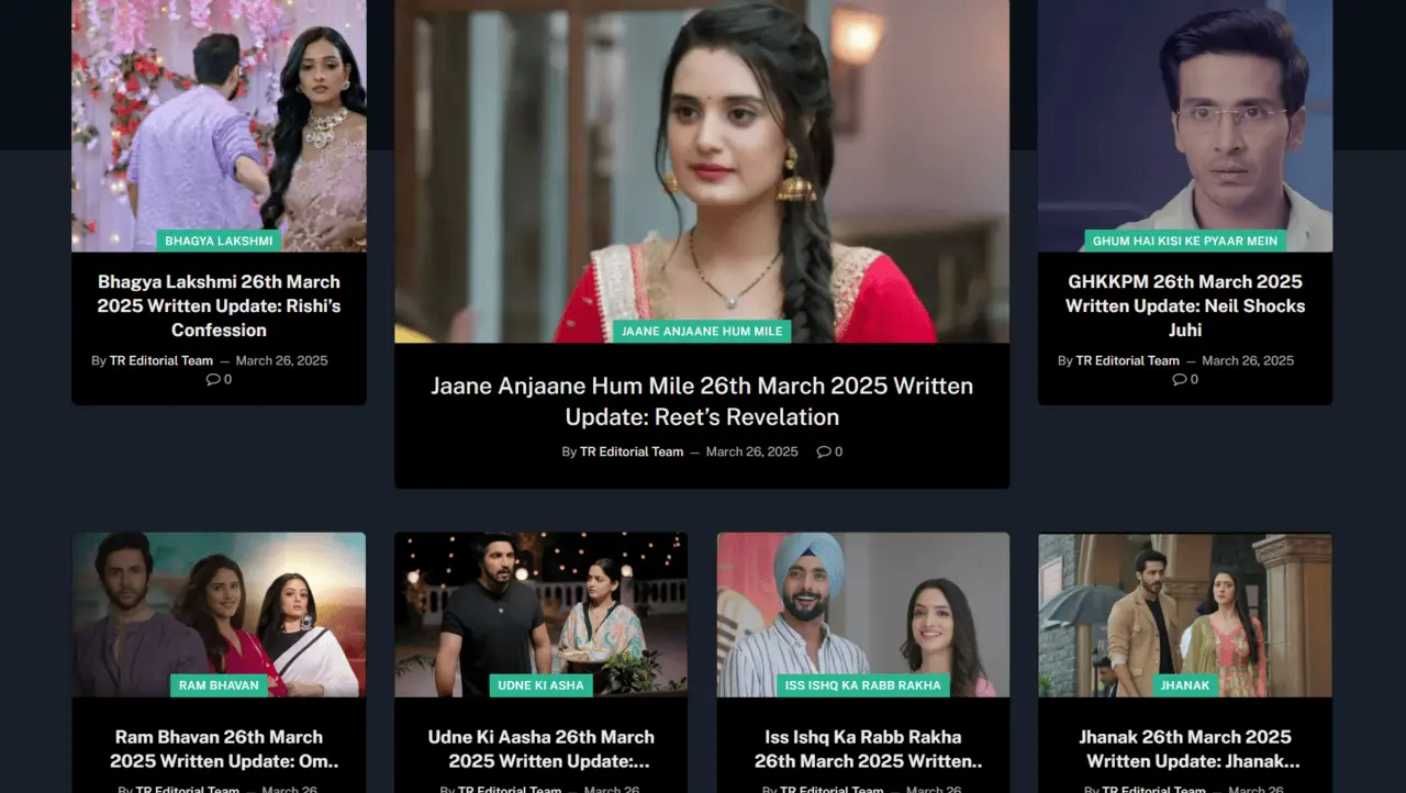TellyReviews Daily Roundup: 26th March 2025 Written Updates and Fan