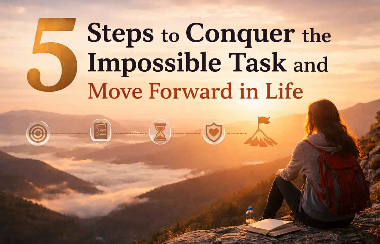 5 Steps to Conquer the Impossible Task and Move Forward in Life