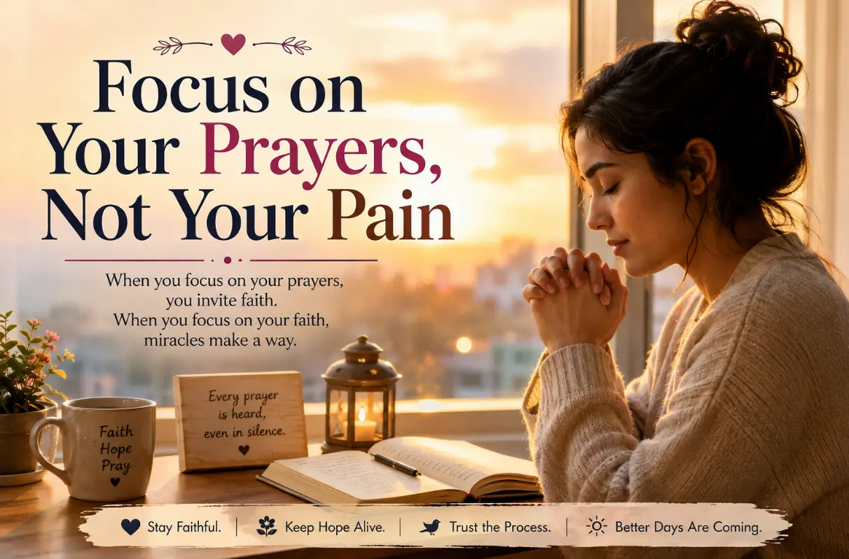 Focus on Your Prayers, Not Your Pain: A Moral Story About Hope and Faith
