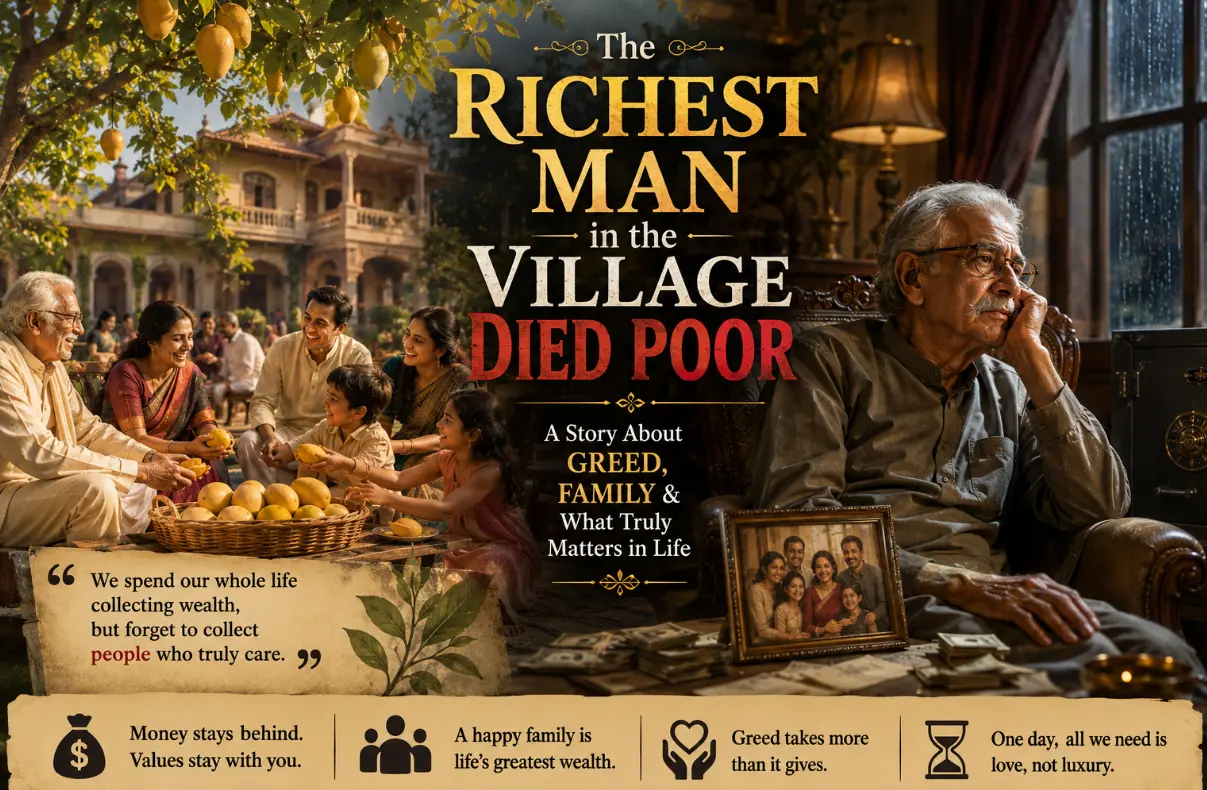 The Richest Man in the Village Died Poor: A Moral Story About Greed and Family