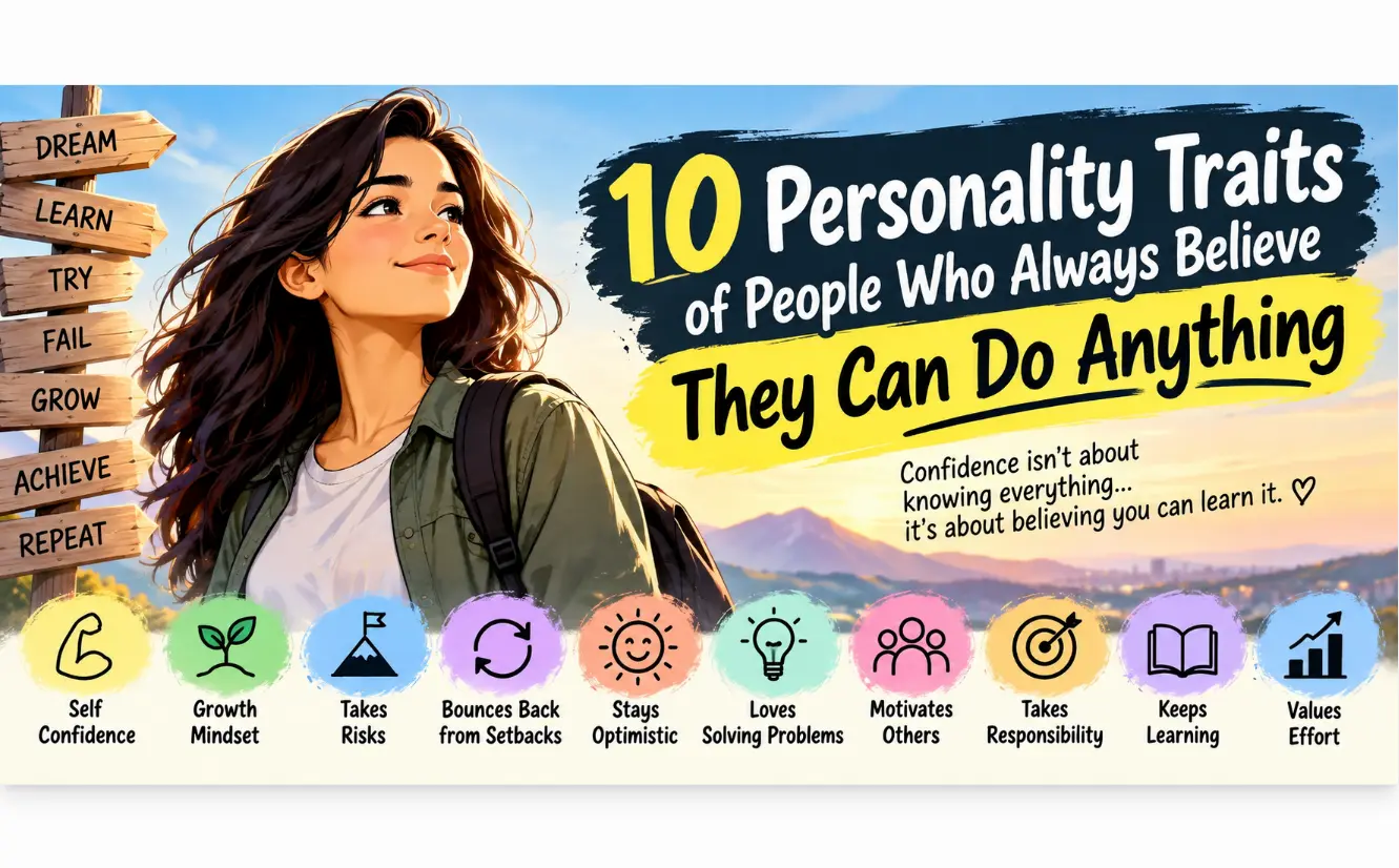 10 Personality Traits of People Who Always Believe They Can Do Anything